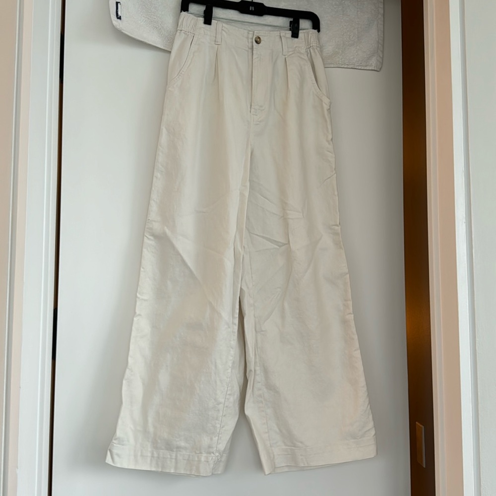 Madewell linen blend high waist pants
